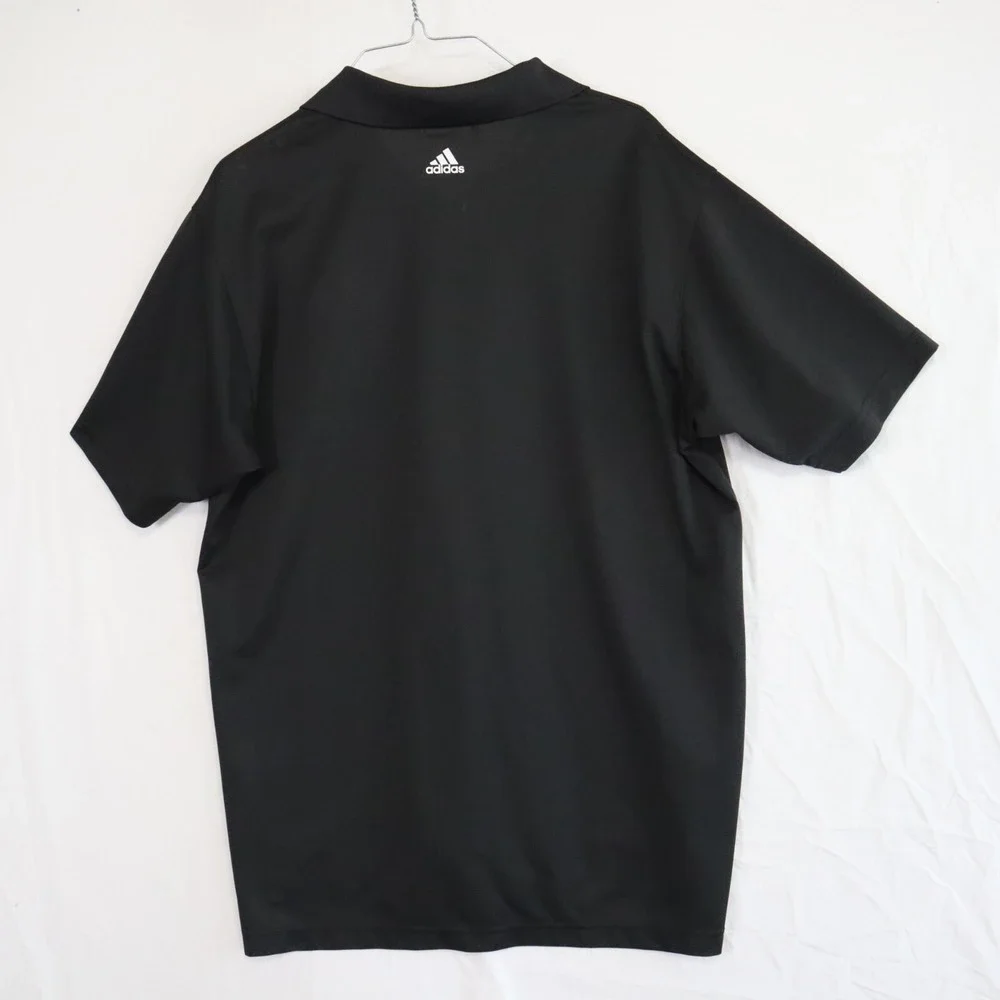 Boston Bruins Polo Shirt Mens Medium Adidas‎ Golf Climalite Black Short Sleeve